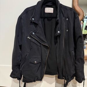 We The Free spring cotton moto jacket